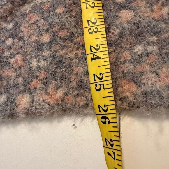 Bartolini Mohair/Alpaca Blend Soft Gray & Coral Sweater Sz M Cottagecore - Picture 14 of 15
